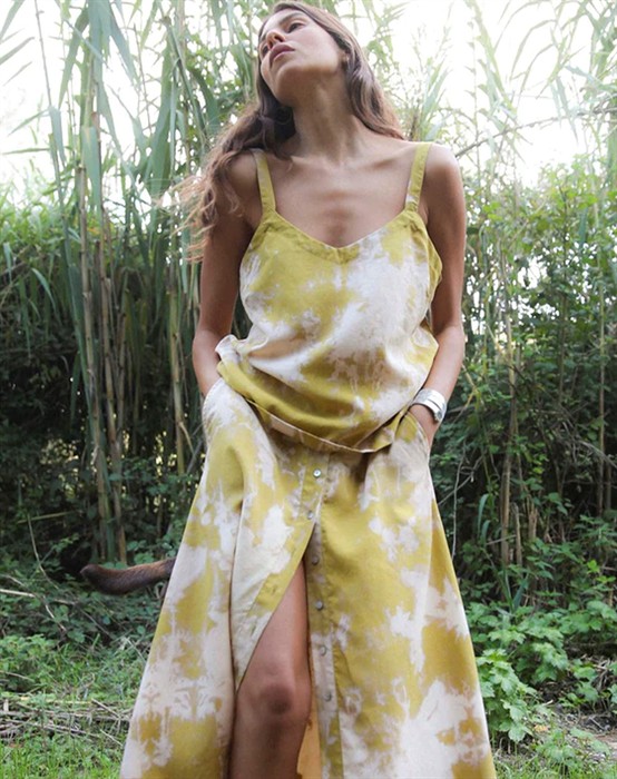 Maisa Misty Camisole Top - Golden Musstard Combo